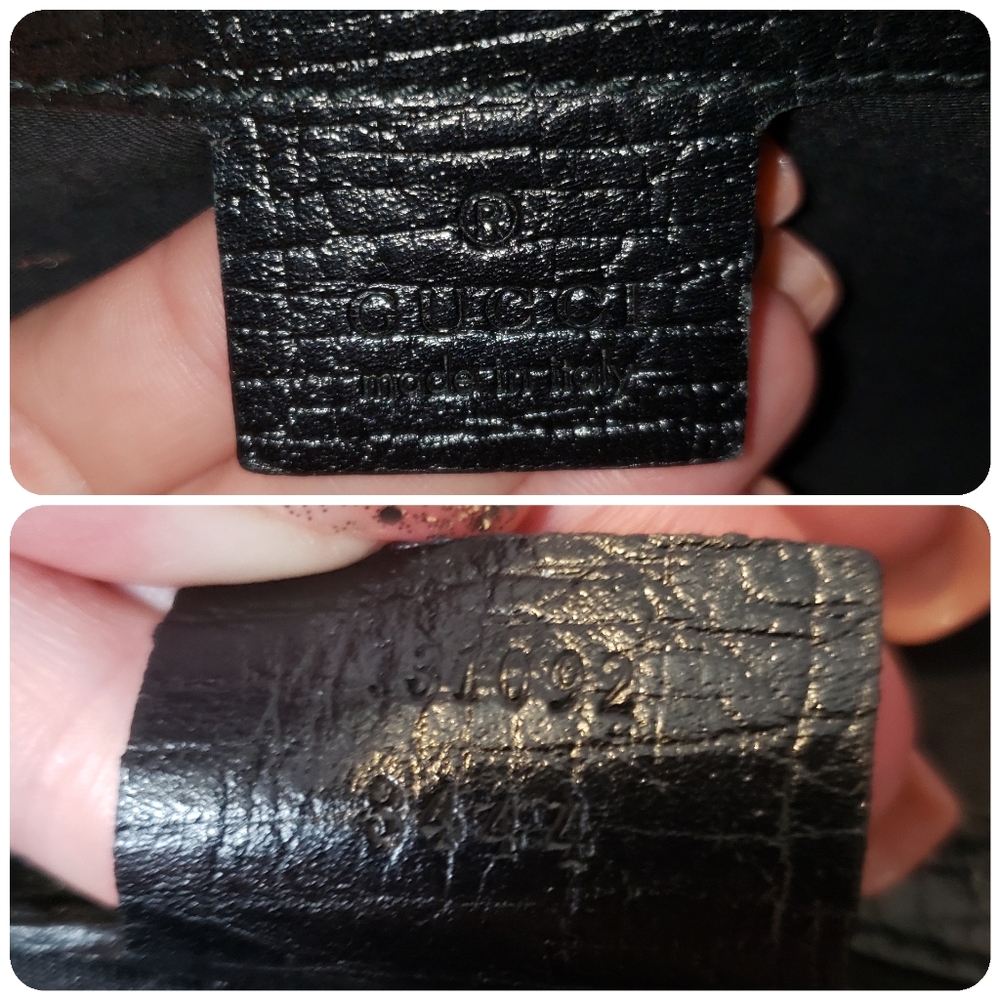 Gucci black monogram horsebit striped purse - Picture 16 of 16